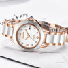 Women's Ceramic Stainless Steel Dress Watch With Date