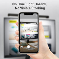 STEVVEX Screenbar LED Desk Lamp PC Computer Laptop Screen Bar Hanging Light Table Lamp Office Study Reading Light For LCD Monitor (Black)