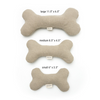 Plush Hemp Dog Toy Bone for Gentle Chewers | Boba & Vespa