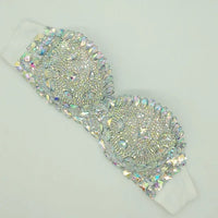 Premium All-Over Rhinestone Glamour Set – High-Brilliance Crystal Costume Top & Belt Set for Showgirls, GoGo Dancers & Raves
