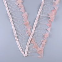 Turkey Feathers Trim Ribbon Fringe