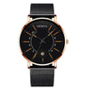 Men Watches Luxury Fashion Mens Business Watch Ultra Thin Stainless Steel Mesh Belt Quartz Wrist Watch For Men's and Boys