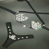 Luxury Rhinestone Cut-Out Leotard – Shimmering Crystal Stage Bodysuit & Harness Costume for GoGo Dancers, Circus Acts & Raves