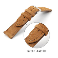 Ticwatch Suede Leather Strap - Soft, Stylish, Comfortable