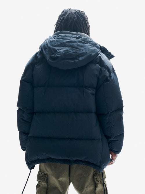 Long Down Parka - Black