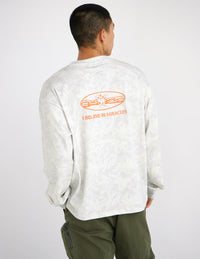 I Believe in Miracles Camo LS Heavyweight Tee