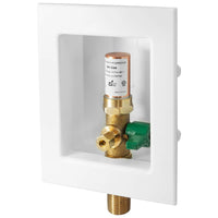 1/2" Sweat Inlet, Ice Maker Outlet Box, with Copper Water Hammer Arrestor Plumbingsell