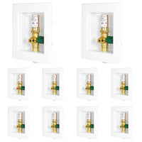 10 Pcs 1/2" CPVC PPE Intet, Ice Maker Outlet Box, with Copper Arrestor