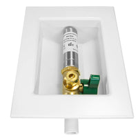 1/2" CPVC PPE Intet, Ice Maker Outlet Box, with Stainless Steel Arrestor