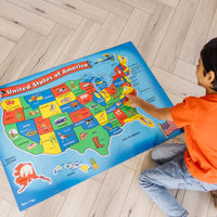 Melissa & Doug - USA Map Floor Puzzle