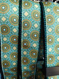 Green/Yellow Tribal Green Nylon Dog Collar MD, LG, XL, Leash