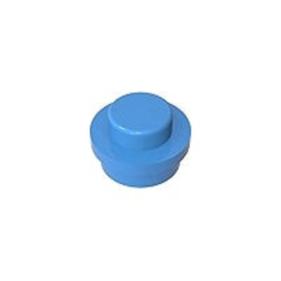 Medium Blue 4073 1x1 Round Plate Brick – Choose Quantity – Brick-Compatible Bulk Lot