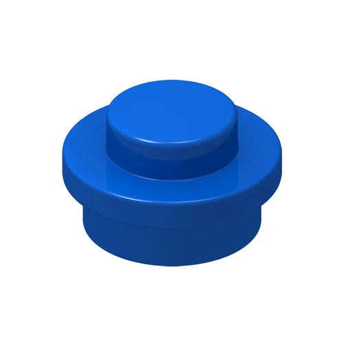 Blue 4073 1x1 Round Plate Brick – Choose Quantity – Brick-Compatible Bulk Lot