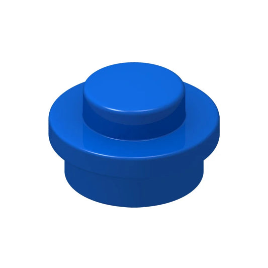 Blue 4073 1x1 Round Plate Brick – Choose Quantity – Brick-Compatible Bulk Lot