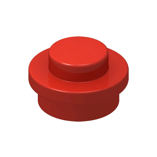 Red 4073 1x1 Round Plate Brick – Choose Quantity – Brick-Compatible Bulk Lot
