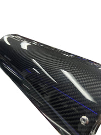 SPDZ1 Carbon Series Performance Muffler – 3" Inlet / 4.5" Burnt Tip (No-Weld Design)