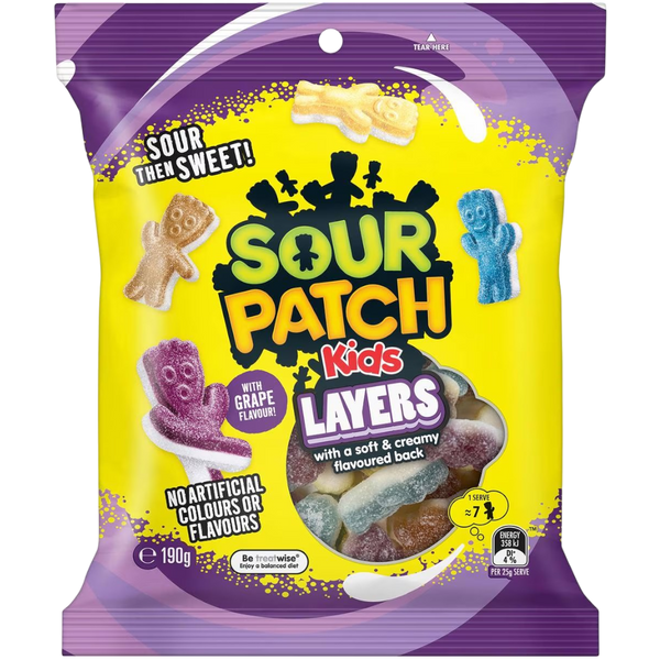 Sour Patch Kids Layers 6ct (190g) (Australia)