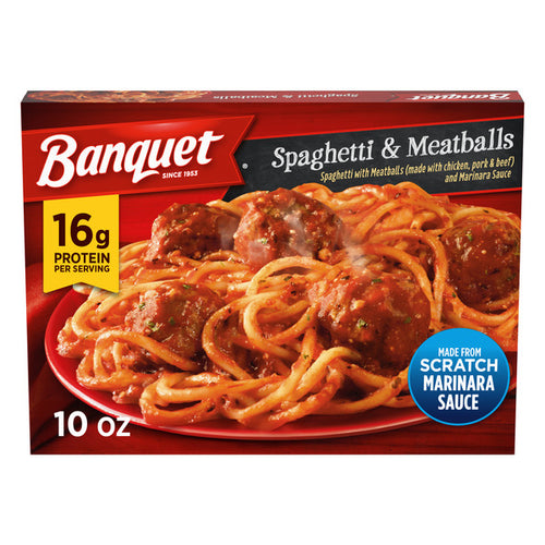 Banquet Spaghetti and Meatballs, Frozen Meal