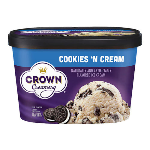 Crown Creamery Cookies N Creme
1.5 qt