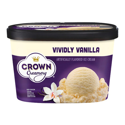 Crown Creamery Vanilla Bean Flavored Ice Cream
48 fl oz