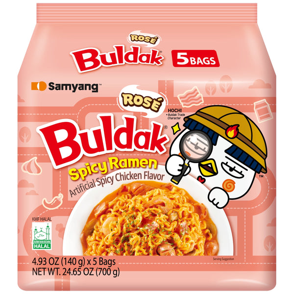 Samyang Buldak Rosé Spicy Ramen 5 Pack (140g) (Korea)