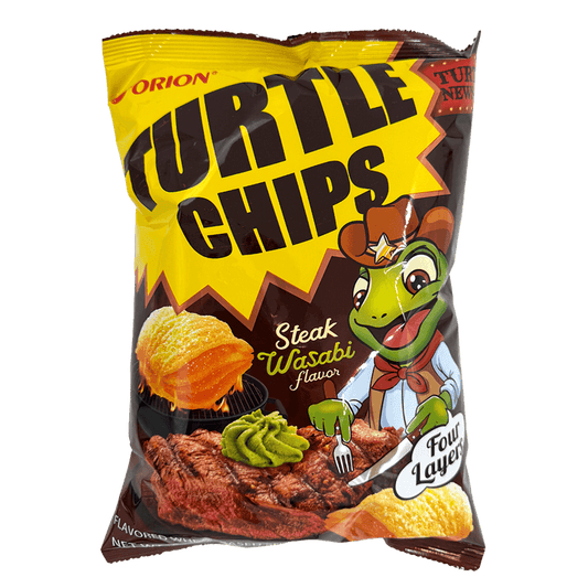 Orion Turtle Chips Steak Wasabi 4ct (160g) (Korea)
