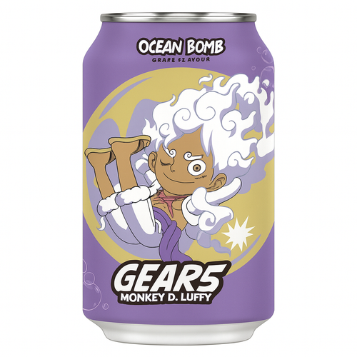 Ocean Bomb Gear 5 Monkey D. Luffy Grape Flavor (11.1oz)  6 ct