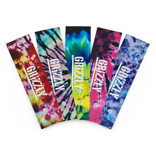 Grizzly Tie Dye Grip Tape 9"x33”