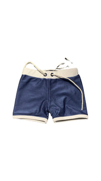 Planet Sea - Velour Blue Tight Bathing Suit