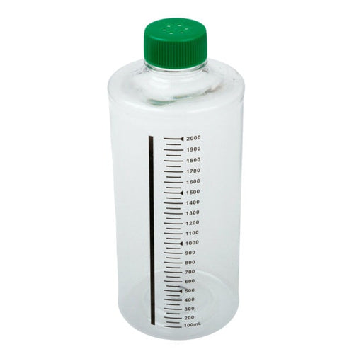 CELLTREAT 229385B 850cm² Roller Bottle, Tissue Culture Treated, Printed Graduations, Vented Cap, Bagged, Sterile, 40/pk