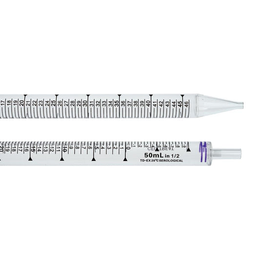 CELLTREAT 229030B 50mL Pipet, Individually Wrapped, Paper/Plastic, Bag, Sterile (100/pk)