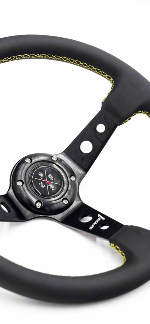 SPDZ1 Yellow Lined Steering Wheel