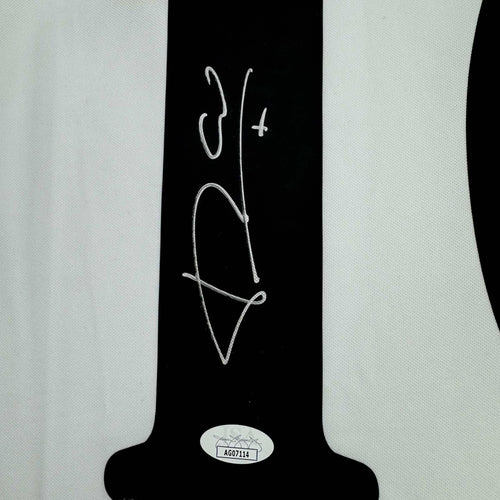 Autographed/Signed Luis Figo Real Madrid White Soccer Jersey Beckett BAS COA
