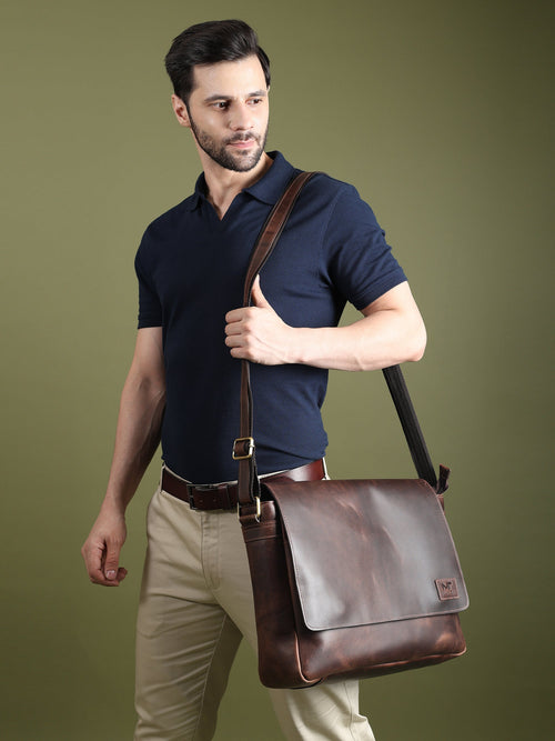 Genuine Sitka Leather Laptop Bag