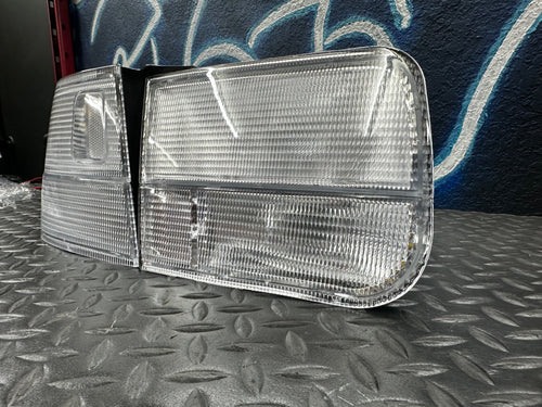 1996-2000 Honda Civic 2d Coupe Ek Jdm Clear 4pcs Rear Tail Light