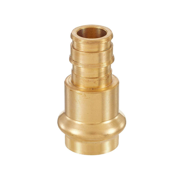 1" Copper Press x 1" PEX Expansion Brass Adapter (Lead Free)
