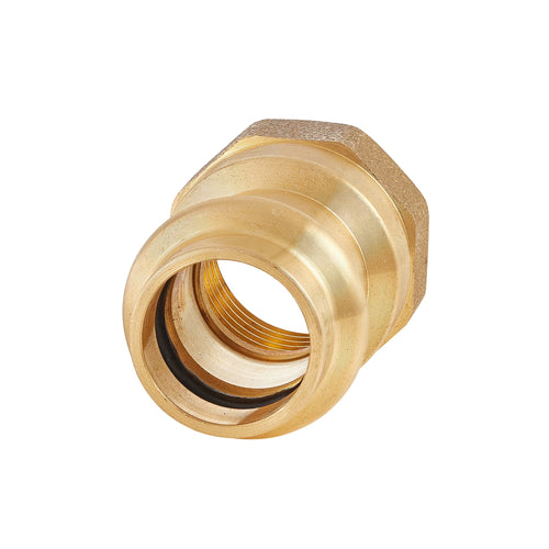1/2" Press x 1/2" Female Brass Adapter (Lead Free) Plumbingsell