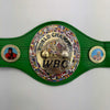 Autographed/Signed Floyd Mayweather Jr. WBC Green Boxing Replica Championship Belt JSA COA