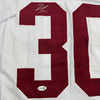 Autographed/Signed Jihaad Campbell Alabama White College Football Jersey JSA COA