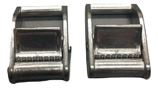 1 Inch Stainless Steel Cam Buckle Tie Down 2 PACK | 1CBSS