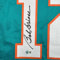 Autographed/Signed Bob Griese Miami Teal Football Jersey JSA COA
