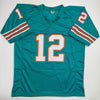 Autographed/Signed Bob Griese Miami Teal Football Jersey JSA COA