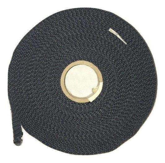1" Black Aramid Fiber Webbing - PRICE PER FT| BLACK RatchetStrap.Com