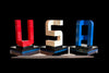 Buildable 3D "USA" Letters – Brick-Compatible Brick Kit