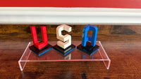 Buildable 3D "USA" Letters – Brick-Compatible Brick Kit