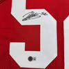 Autographed/Signed Patrick Willis San Francisco Red Football Jersey Beckett BAS COA