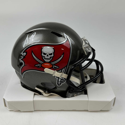 Autographed/Signed Simeon Rice Tampa Bay Buccaneers Mini Football Helmet Beckett BAS COA
