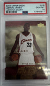 Graded 2003-04 Upper Deck LeBron James #LJ8 Diary Rookie RC Basketball Card PSA 10 Gem Mint