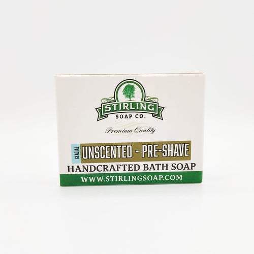 Stirling Soap Co. Glacial Unscented - Pre-Shave Bath Soap 5.5 Oz