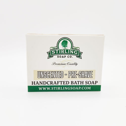 Stirling Soap Co. Unscented - Pre-Shave Bath Soap 5.5 Oz